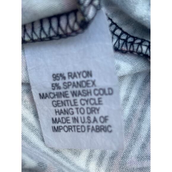 Salaam Knot Front 3/4 Sleeve Dress XL V-neck Light Flowy Fabric Rayon Spandex - Picture 7 of 11